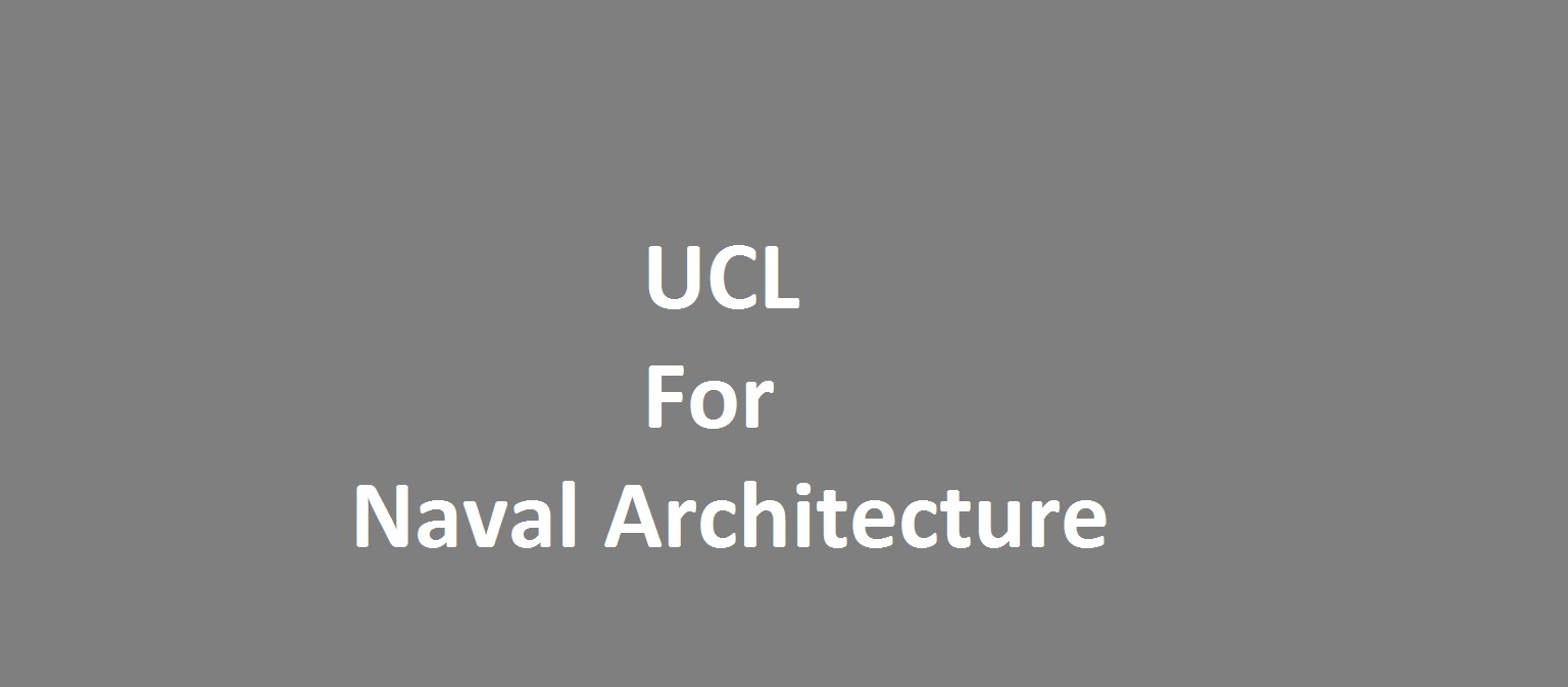 ucl phd naval architecture