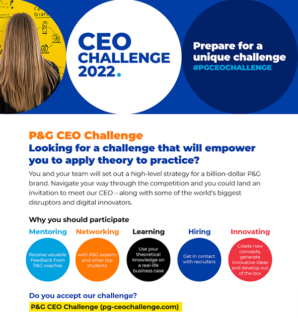 P&G CEO Challenge! National University of Sciences and Technology (NUST)